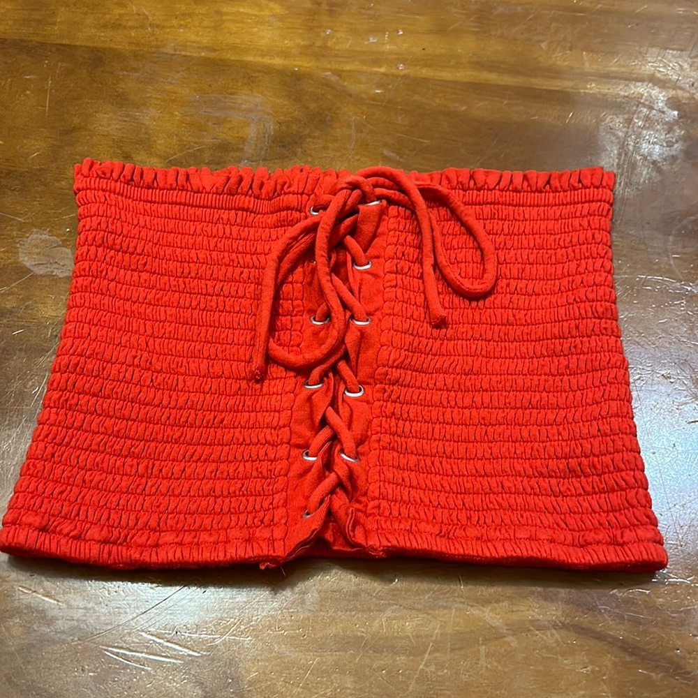 Orange tube top